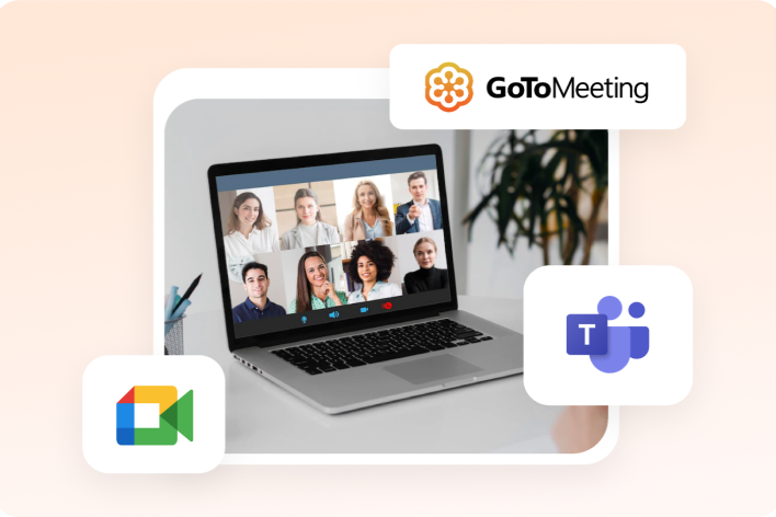 Smart interview tools - a video interview running in Google Meet from inside Auzmor Hire